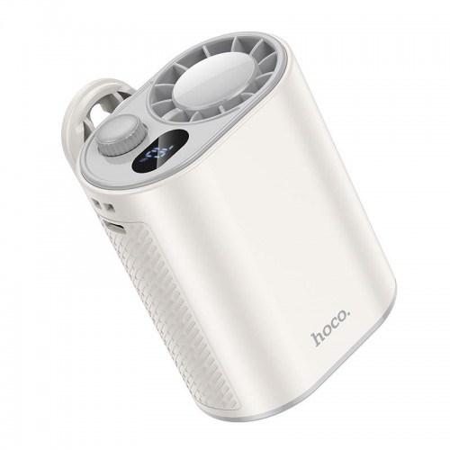 Портативний вентилятор на кліпсі HOCO portable fan HX609 |100 Levels, 9.5h, 70dB| white