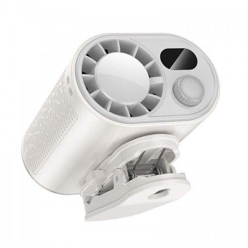 Портативний вентилятор на кліпсі HOCO portable fan HX609 |100 Levels, 9.5h, 70dB| white