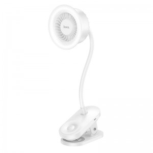 Портативний вентилятор на кліпсі HOCO clip mount fan HX610 |3 Levels, 6h, 65dB| white