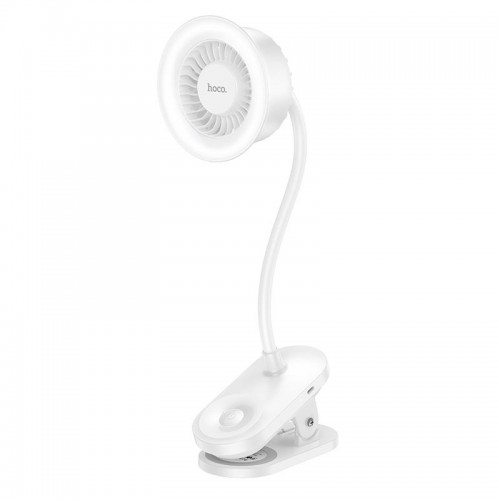 Портативний вентилятор на кліпсі HOCO clip mount fan HX610 |3 Levels, 6h, 65dB| white