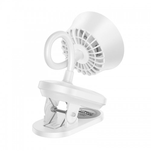 Портативний вентилятор на кліпсі HOCO clip mount fan HX610 |3 Levels, 6h, 65dB| white