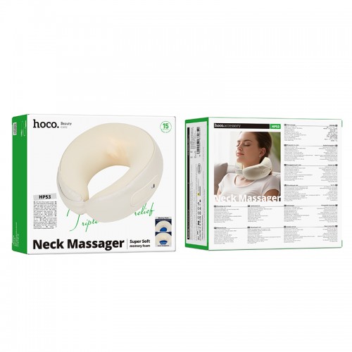 Масажер для шиї HOCO Neck massager HP53 |Memory Foam| beige