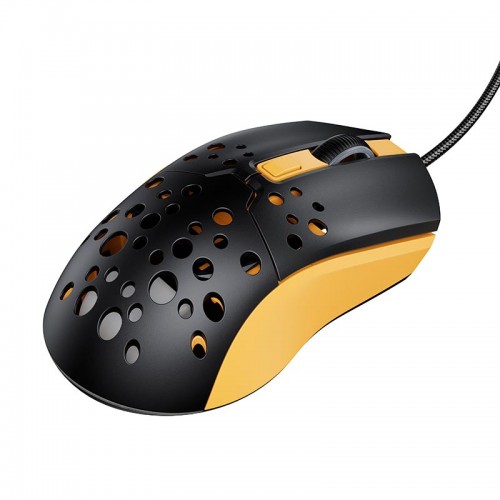 Миша HOCO Sky luminous gaming wired mouse GM51 |1200-3600dpi, 7 LED colors| black-yellow