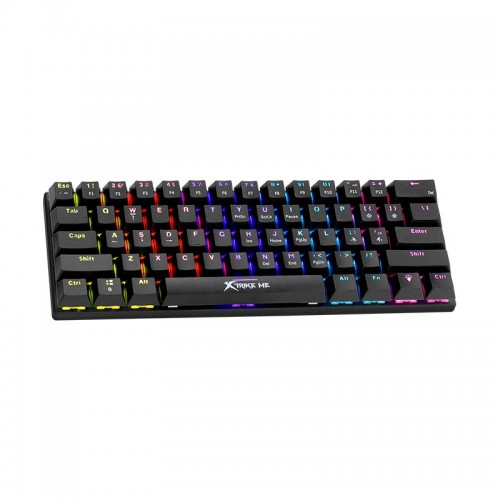 Ігрова клавіатура XTRIKE ME mechanical wired keyboard GK-916 ENG Layots |61keys, Red Switch| black
