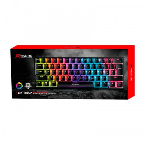 Ігрова клавіатура XTRIKE ME mechanical keyboard GK-985P ENG Layots |61keys, 21 keys anti-ghosting| black