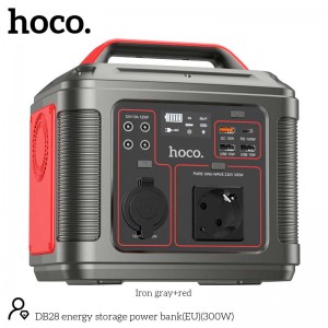 Портативна електростанція HOCO Energy storage power bank DB28 80000mAh |300W, 3USB/Type-C/AC, PD/QC| black