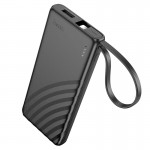 Повербанк Hoco J129 5000mAh с кабелем Lightning черный