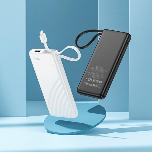 УМБ HOCO Nature power bank with cable J129 (Lightning) 5000mAh |1Type-C/1USB, 2A| black