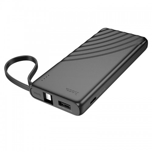 УМБ HOCO Nature power bank with cable J129 (Lightning) 5000mAh |1Type-C/1USB, 2A| black