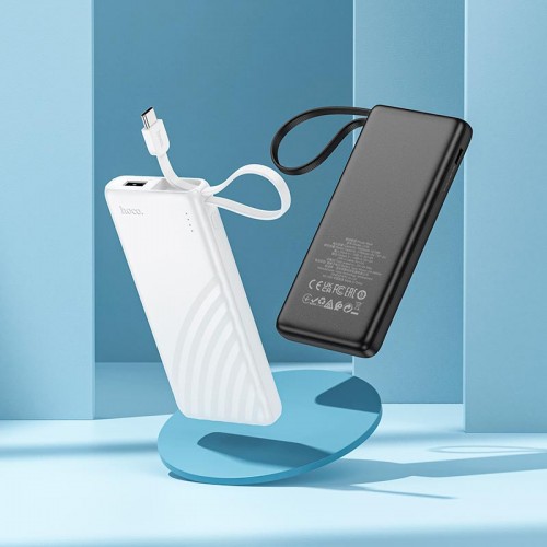 УМБ HOCO Nature power bank with cable J129 (Type-C) 5000mAh |1Type-C/1USB, 2A| black