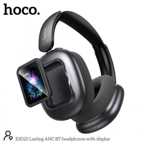 Наушники HOCO Lasting ANC BT headphones with display ESD23 |BT6.0, 25/27h|