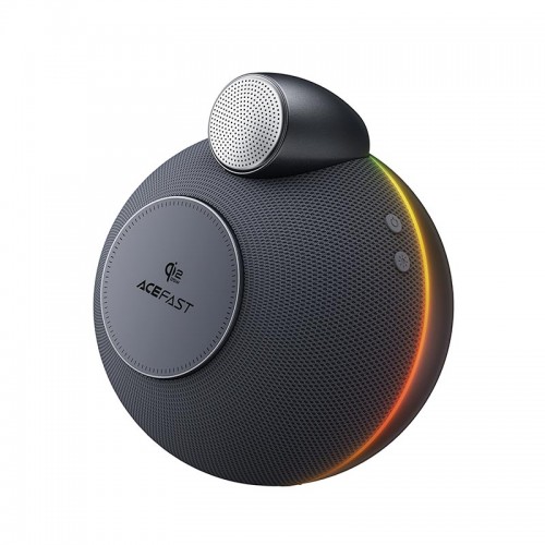 Акустика ACEFAST speaker with wireless charger K10 Air IPX4 |BT5.4, Qi2 25W, RGB, TWS|