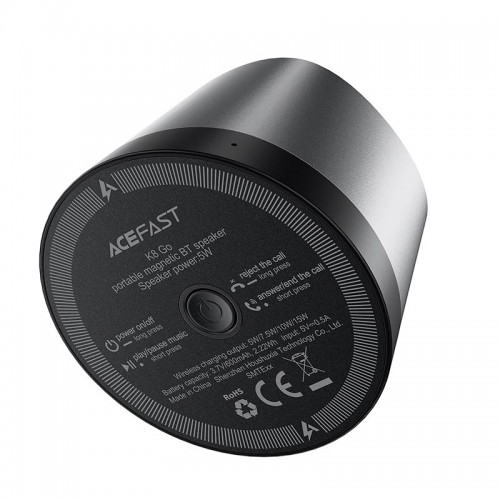 Акустика ACEFAST portable wireless speaker K8 Go IPX4 |BT6.0, Qi 15W, TWS, ENC Call|
