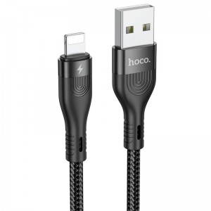 Кабель HOCO Lightning Cool charging data cable DU14 |1m, 3A|