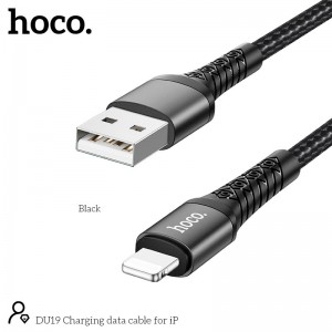Кабель HOCO Lightning Charging data cable DU19 |1m, 3A|