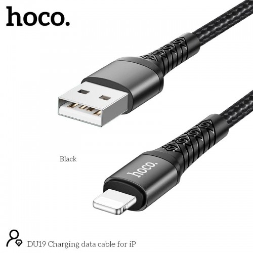 Кабель HOCO Lightning Charging data cable DU19 |1m, 3A|