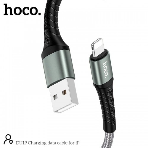 Кабель HOCO Lightning Charging data cable DU19 |1m, 3A|
