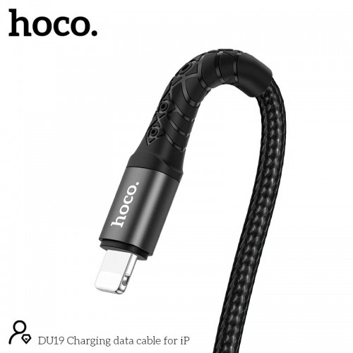 Кабель HOCO Lightning Charging data cable DU19 |1m, 3A|