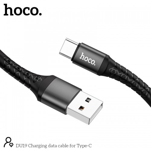 Кабель HOCO Type-C Charging data cable DU19 |1m, 3A|
