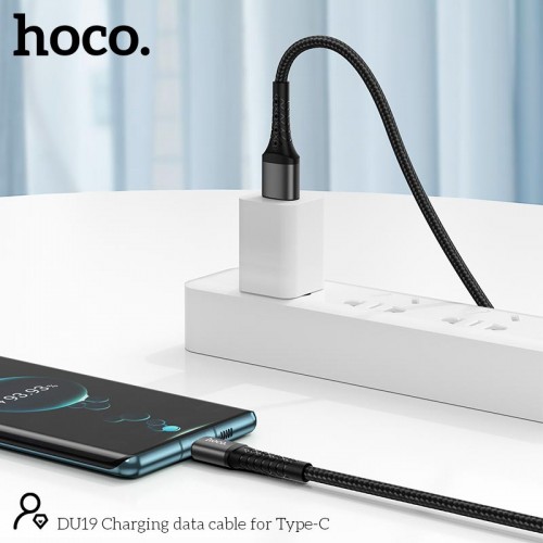 Кабель HOCO Type-C Charging data cable DU19 |1m, 3A|