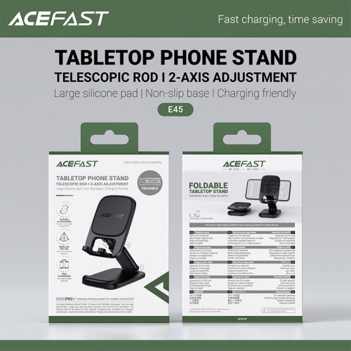 Держатель ACEFAST tabletop folding stand for mobile phone E45 |90/180°|