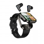 Умные спортивные часы с Bluetooth-гарнитурой для звонков HOCO «Два в одном» DYD05 |2,02", IP67, 3–5 дней| чёрные