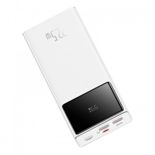 УМБ Baseus Star-Lord Digital Display Fast Charge Power Bank 30000mAh |2USB/1Type-C, 22.5W/3A, PD/QC| white