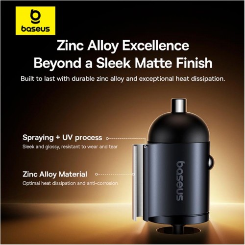 Адаптер автомобильный Baseus Tiny Star Mini Car Charger |1Type-C, 30W/3A, PD3.0|