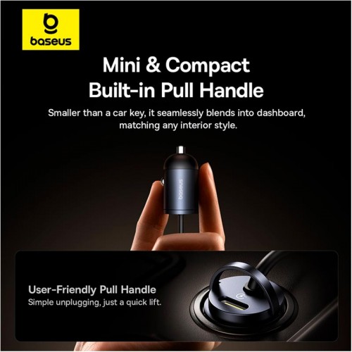 Адаптер автомобильный Baseus Tiny Star Mini Car Charger |1Type-C, 30W/3A, PD3.0|