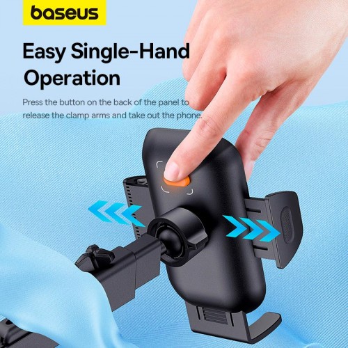 Тримач Baseus UltraControl Go Series Clamp-Type Phone Holder (Suction Cup Version) |5.4-7.2"| black