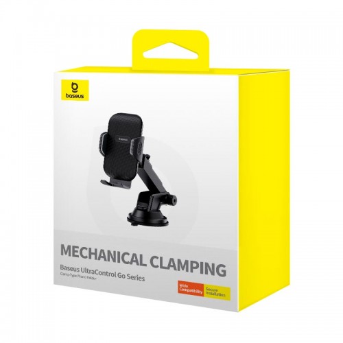 Тримач Baseus UltraControl Go Series Clamp-Type Phone Holder (Suction Cup Version) |5.4-7.2"| black