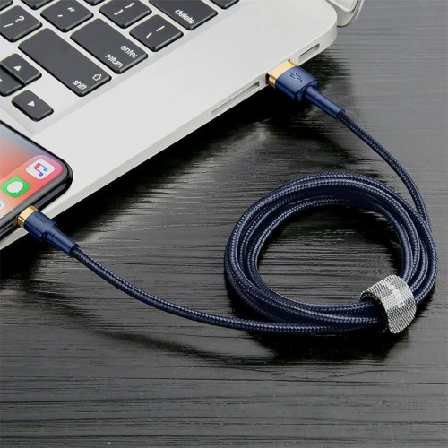 Кабель Lightning BASEUS cafule |2.4A, 1M| (CALKLF-B19) black