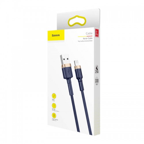 Кабель Lightning BASEUS cafule |2.4A, 1M| (CALKLF-B19) black
