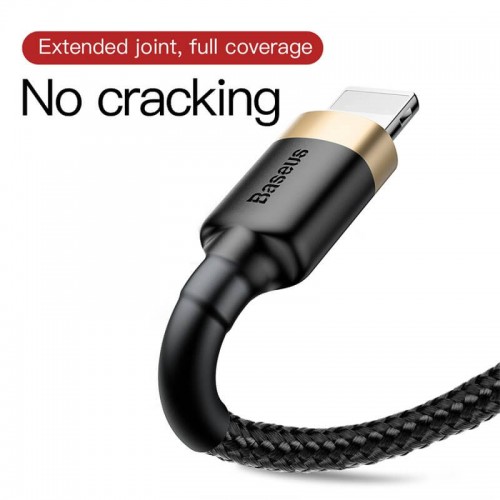 Кабель Lightning BASEUS cafule |2.4A, 1M| (CALKLF-B19) black