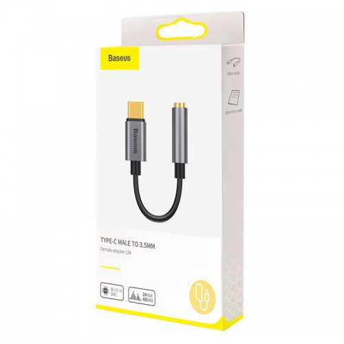 Перехідник BASEUS Type-C Male to 3.5mm L54 (CATL54-0G) black