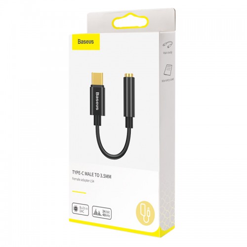 Перехідник BASEUS Type-C Male to 3.5mm L54 (CATL54-0G) black