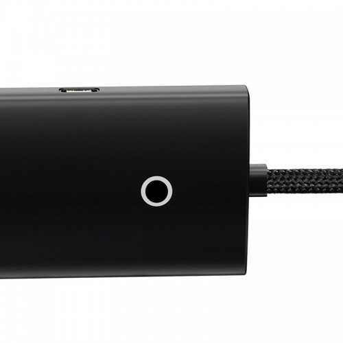 HUB адаптер Baseus Lite Series 4-Port USB-A HUB Adapter (USB-A to USB 3.0*4/1Type-C) |2m, 3A, 500MB/s| black