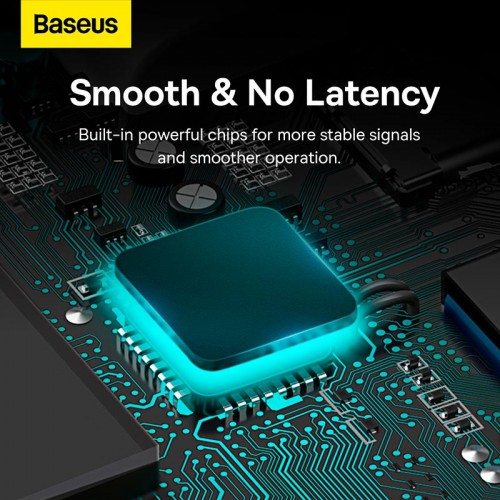 HUB адаптер Baseus Lite Series 4-Port USB-A HUB Adapter (USB-A to USB 3.0*4/1Type-C) |2m, 3A, 500MB/s| black