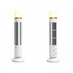 Вентилятор Bladeless Tower Fan FS-001 |2Level, LED, AAA Battery/AC Power| white