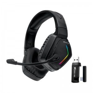 Навушники XTRIKE ME Tri-mode wirless headset GH-512W  |2x3.5mm*1+USB, 2.4G, RGB| black