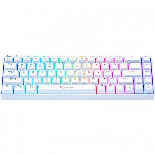 Клавиатура XTRIKE ME Tri-mode mechanical wireless keyboard GK-995W WH |68 Keys, BT/2.4G/Type-C, RGB, EN Layout|