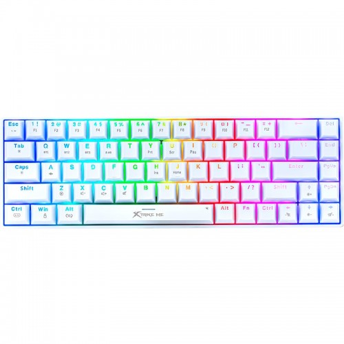 Клавиатура XTRIKE ME Tri-mode mechanical wireless keyboard GK-995W WH |68 Keys, BT/2.4G/Type-C, RGB, EN Layout|