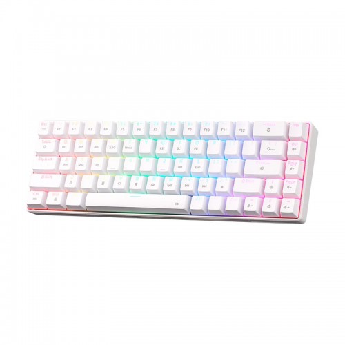 Клавиатура XTRIKE ME Tri-mode mechanical wireless keyboard GK-995W WH |68 Keys, BT/2.4G/Type-C, RGB, EN Layout|