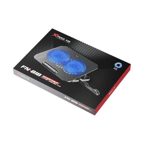 Підставка кулер для ноутбука XTRIKE ME Cooling Fan FN-818 |2 fan, 7 speed, RGB| black