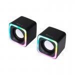 Акустика для ПК XTRIKE ME Wired Speaker SK-201 |3Wx2, 3.5mm+USB, RGB| black