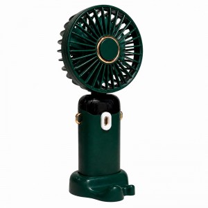 Портативний вентилятор LED digital display fan green