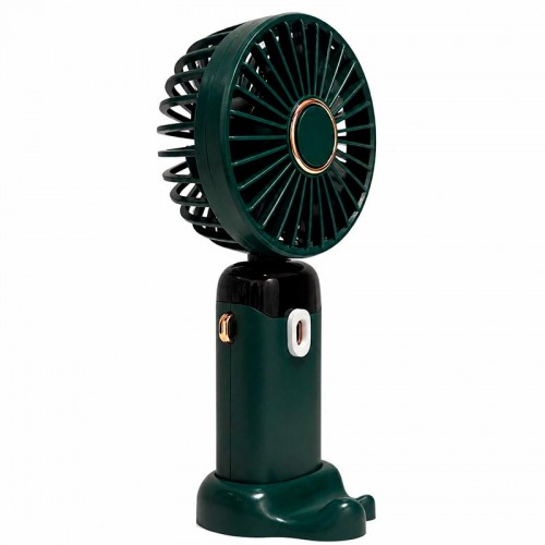 Портативний вентилятор LED digital display fan green