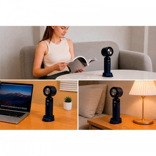Портативний вентилятор Thermo Electric Cooler Fan dark blue