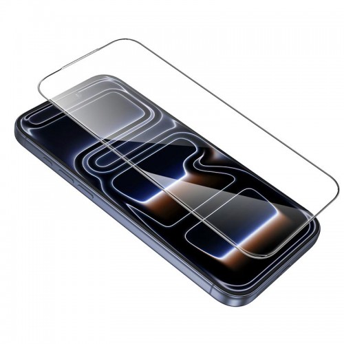 Захисне скло для iPhone 17/16 Pro HOCO Bear Shield series full screen HD tempered glass (A888) black