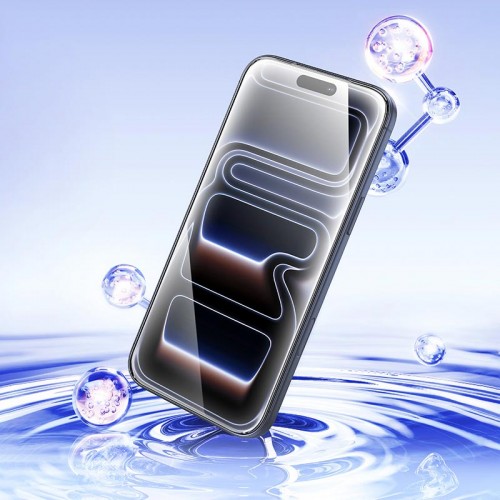 Захисне скло для iPhone 17/16 Pro HOCO Bear Shield series full screen HD tempered glass (A888) black